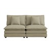 Modular Corduroy Sofa Couch, Upholstered Sofa with Removable Pillows & Deep Seat for Living Room - ModernLuxe - 3 of 4