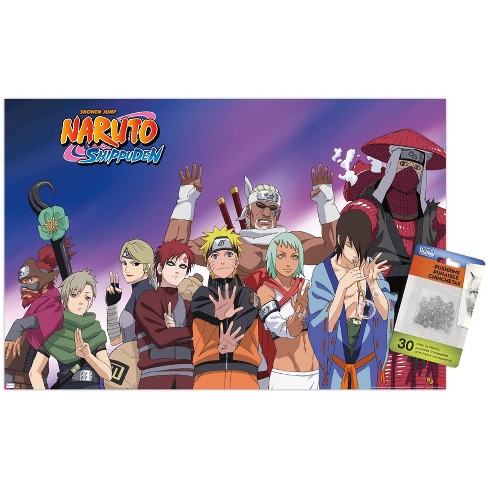 Trends International Naruto Shippuden - Together Unframed Wall Poster ...