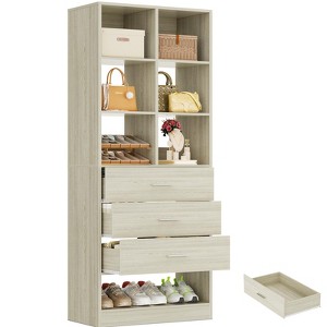 Besiost Freestanding Closet system with 6 Shelves and Drawers - 1 of 4
