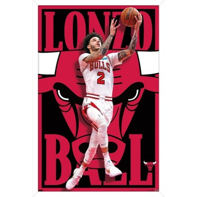 NBA Chicago Bulls - Logo 21 Wall Poster, 22.375 x 34, Framed 