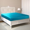 PiccoCasa Satin Solid Silky Deep Pocket Bed Fitted Sheet 1 Pc - 2 of 4