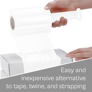 PSBM 18 Rolls White 3" x 1000 Ft x 80 Ga Pallet Wrap Stretch Film with Free Dispenser - 1 of 4