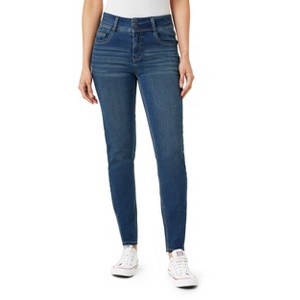 Angels Forever Young Women's Curvy Skinny Jeans Available in Standard and Plus Sizes - 1 of 3