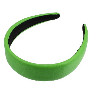 Unique Bargains Faux Leather Headband Hairband for Women 1.6 Inch Wide 1Pcs - 1 of 4