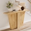 Tribesigns 55” Console Table, Narrow Entryway Table for Living Room, Bedroom, Office, Entrance, Foyer, Industrial Wooden, Natural - 3 of 4