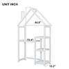 Runesay Modern House-shaped Wooden writing Desk, Kids study Table, Bookshelf,Toy Storage - 2 of 4