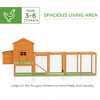 Extra Large Run Included Chicken Coop with Removable Tray Orange - 4 of 4