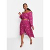 Rebdolls Women's Laina Floral Tie Front Peasant Top - 3 of 3