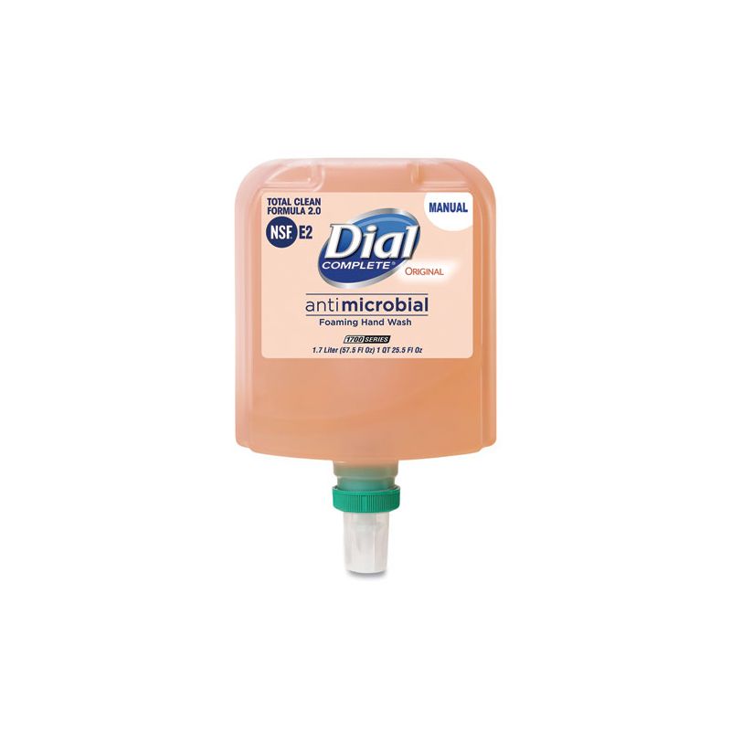 Dial Professional Antibacterial Foaming Hand Wash Refill for Dial 1700 Dispenser, Original, 1.7 L, 3/Carton, 1 of 2