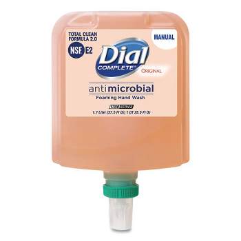 Dial Professional Antibacterial Foaming Hand Wash Refill for Dial 1700 Dispenser, Original, 1.7 L, 3/Carton
