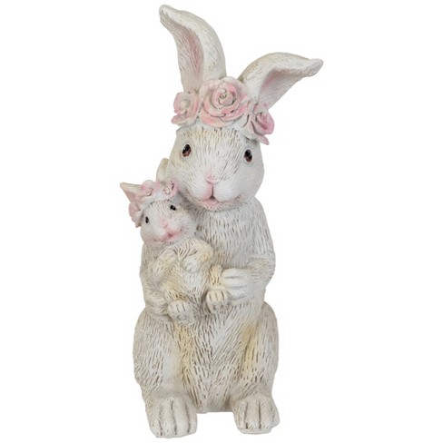 Northlight Mother and Baby Bunny Outdoor Garden Easter Statue - 9.25" - image 1 of 4