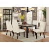 Vynxaria Modern Faux Leather White Tufted Set of 2 Chairs Dining Seat Chair - 2 of 4