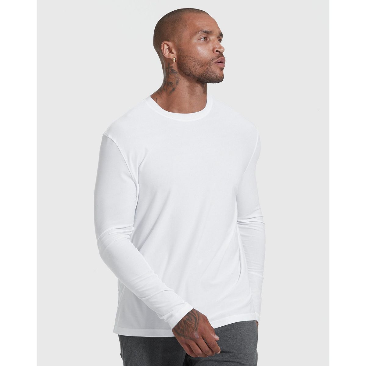 Men's Active Long Sleeve Crew Neck T-Shirt - True Classic - thumbnail 6