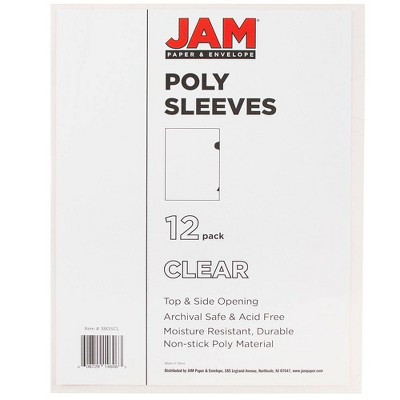 JAM Paper 120 Bulk 9 x 11 1/2 Plastic Sleeve Page Protectors