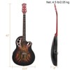 Karl Home GT102 41inch Full-Size EQ Cutaway Spruce Top Grape Voice Hole Round Back Acoustic-Electric Guitar Sunset - 3 of 4