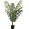 NicBex Artificial Evergreen Plant Indoor, Faux Tree with Black Pot, Fake Plants for Home Office Living Room Decor, Green - 2 of 4