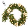 MOEPISY 6FT Prelit Artificial Christmas Garland with Dual Color LED Lights and Timer - 4 of 4