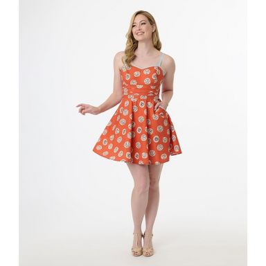 white christmas dresses Cotton Poplin Disney Print Dress  La Garonne