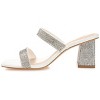 Journee Collection Womens Shandee Tru Comfort Foam Rhinestone Detail Block Heel Sandals - 2 of 4