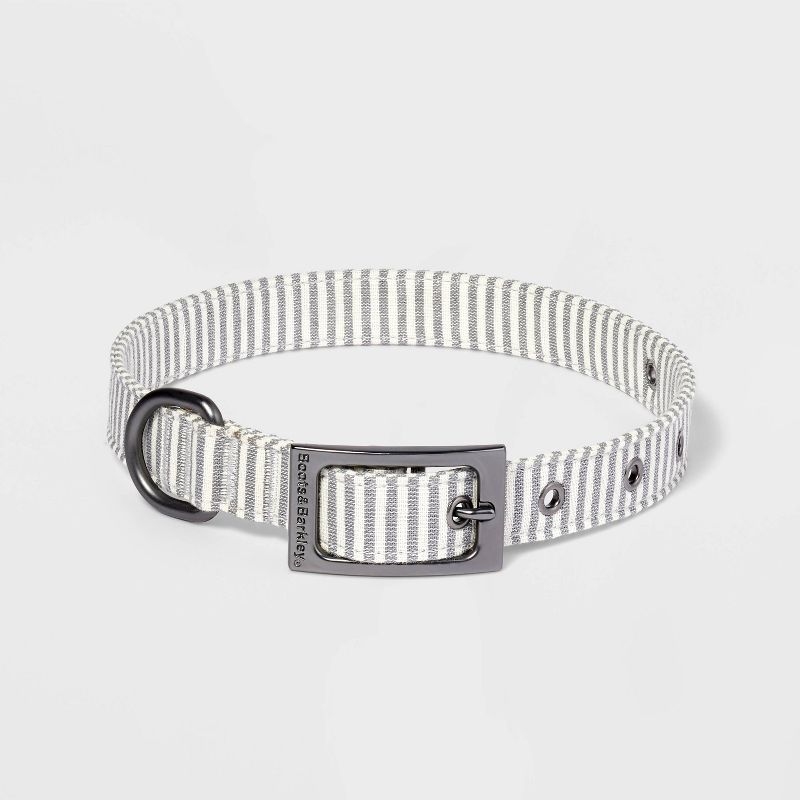 Striped Fashion Dog Collar with Pin Buckle - Boots & Barkley™, 1 of 5
