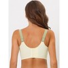 Allegra K Women's Wide Straps High Back Padded Lace Push Up Full Coverage Bralette - 2 of 4