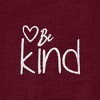 Dalix Be Kind Embroidered Cotton Relaxed Fit Short Sleeve Crewneck Tee Shirt Women - 4 of 4