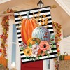 Striped Pumpkins Autumn House Flag Floral Fall 28" x 40" Briarwood Lane - 4 of 4