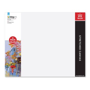 KINGART Stretched Canvas 16" x 20", 6-Pack - 1 of 4