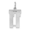 Black Bow Jewelry Sterling Silver, Athletic Collection, Small Polished Number 11 Pendant - 3 of 4
