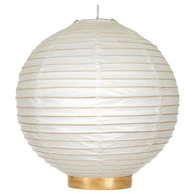 Maru Bamboo Shoji Lantern - White (24")