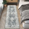 Washable Vintage Floral Living Room Rugs, Distressed Print Non Slip Bedroom Carpet, Retro Accent Large Dining Room Kitchen Rugs - 2 of 4