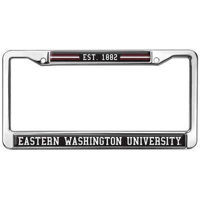 Eastern Washington School Logo Full Size Standard License Plate Metal Frame