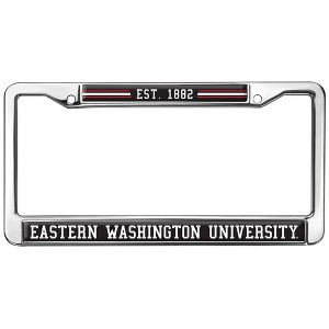 Eastern Washington School Logo Full Size Standard License Plate Metal Frame - 1 of 4