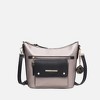 MKF Collection Serenity Color Block Vegan Leather Women’s Crossbody Bag by Mia K  - Pewter Black - 2 of 4