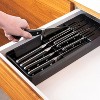 OU In Drawer Knife Organizer, Compact Knife Holder, Utensil Storage Drawer Insert, Kitchen Organizer, Hand Wash - 2 of 4