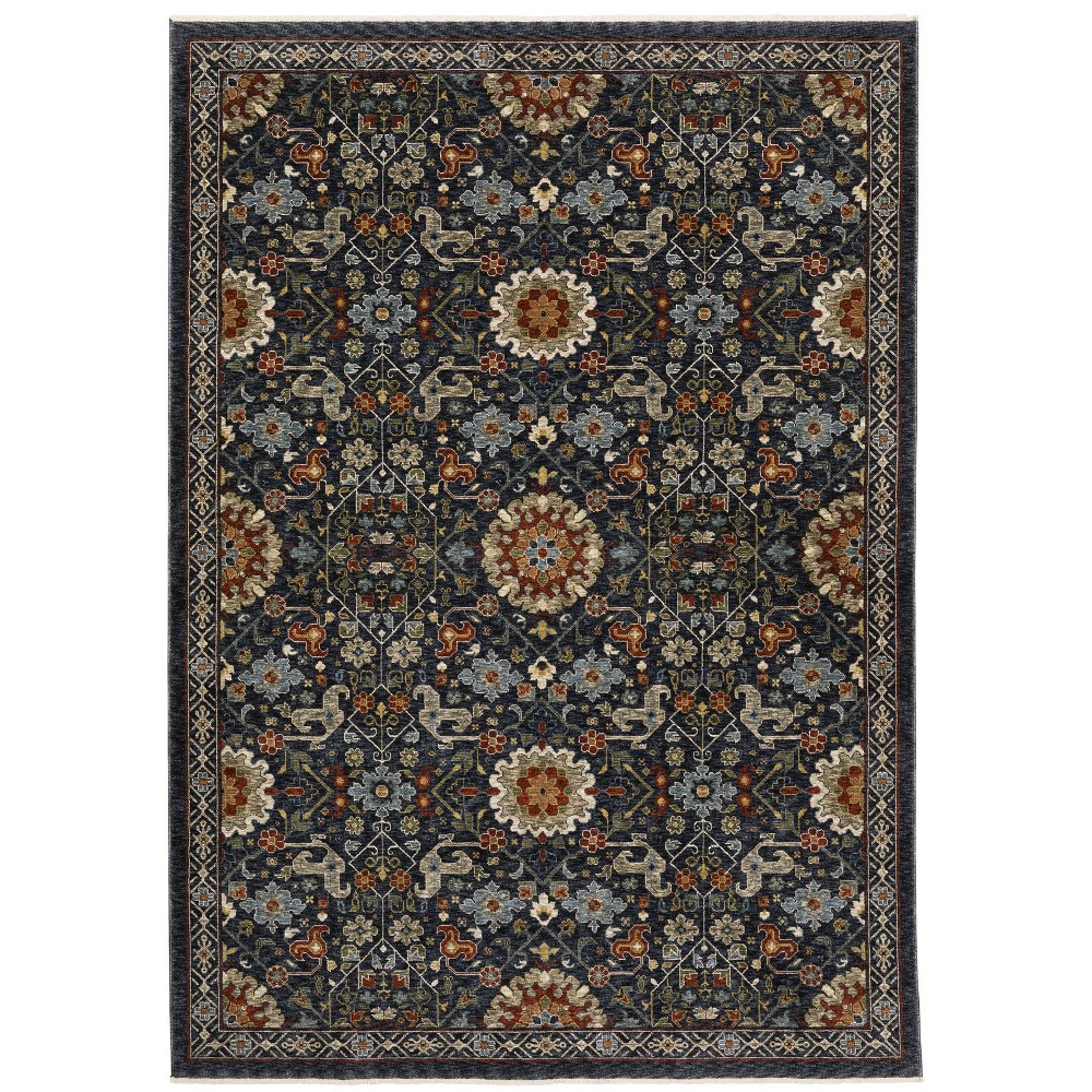 Photos - Area Rug 2'x3' Arya Traditional Persian Indoor  Blue - Captiv8e Designs