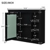 NicBex Wall Mounted Bathroom Storage Cabinet,35'' x27.5'' Medicine Cabinet with 6 Open Shelves and Mirror,Bathroom Storage Cabinet for Bathroom - 3 of 4