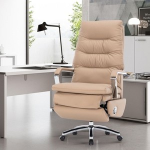 Reclining Office Chair-Power Office Chair with Footrest Electric Power Desk Chair, Big and Tall Office Chair with Auto-Linked Armrests-The Pop Home - 1 of 4