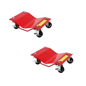 Car Dolly Capacity Heavy Duty Wheel Dollies for Moving Vehicles - 3" Steel Wheels with Tire Protection - Fits Cars, SUVs - 1 of 4