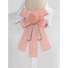 Allegra K Women's Pre-tied Bowknot Pin Solid Color Neckties Elegant Brooch Bow Tie - 2 of 4
