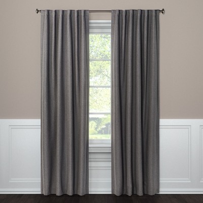 Photo 1 of 1pc ; Blackout Aruba Window Curtain Panel Radiant Gray - Threshold 50" × 95"L