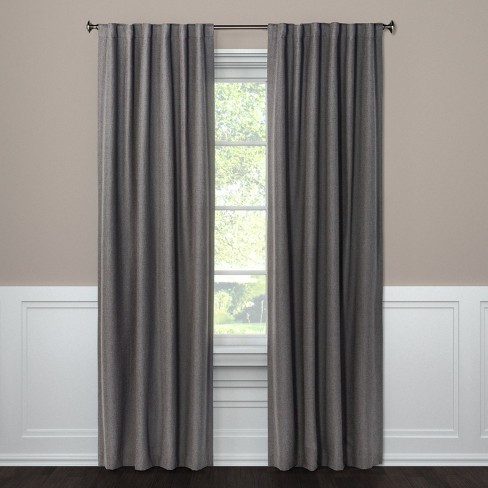 2pk 50x63 Blackout Aruba Curtain Panels Charcoal Gray - Threshold™