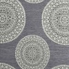 Traditional Medallion Jacquard Room Darkening Curtain 2-Panel Set with Grommet Topper - Blue Nile Mills - 3 of 4