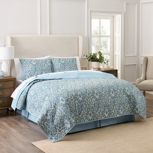 Waverly Kensington 100% Cotton Quilt Set - 1 of 4
