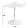 Haven90+Bingo 5-Piece Round-Shaped Dining Table Set With 4 Velvet Upholstered Chairs Gold Legs -Maison Boucle‎ - 3 of 4