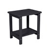 Folding Patio Chairs With Side Table,3-Piece Adirondack Chair Set With Wood Texture,All-Weather Adirondack Chair -Maison Boucle - 3 of 4