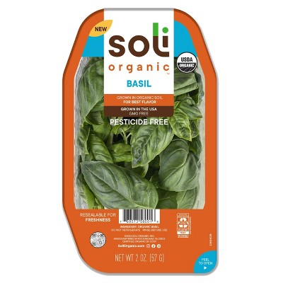 Soli Organic Fresh Basil - 2oz : Target