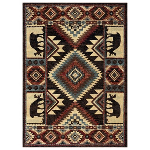 Home Dynamix Buffalo Southwest Lodge Moose Area Rug - image 1 of 4