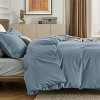 3 pieces Duvet Cover Soft Double Brushed Bedding Set for Kids & Adults Zipper Closure - 4 of 4