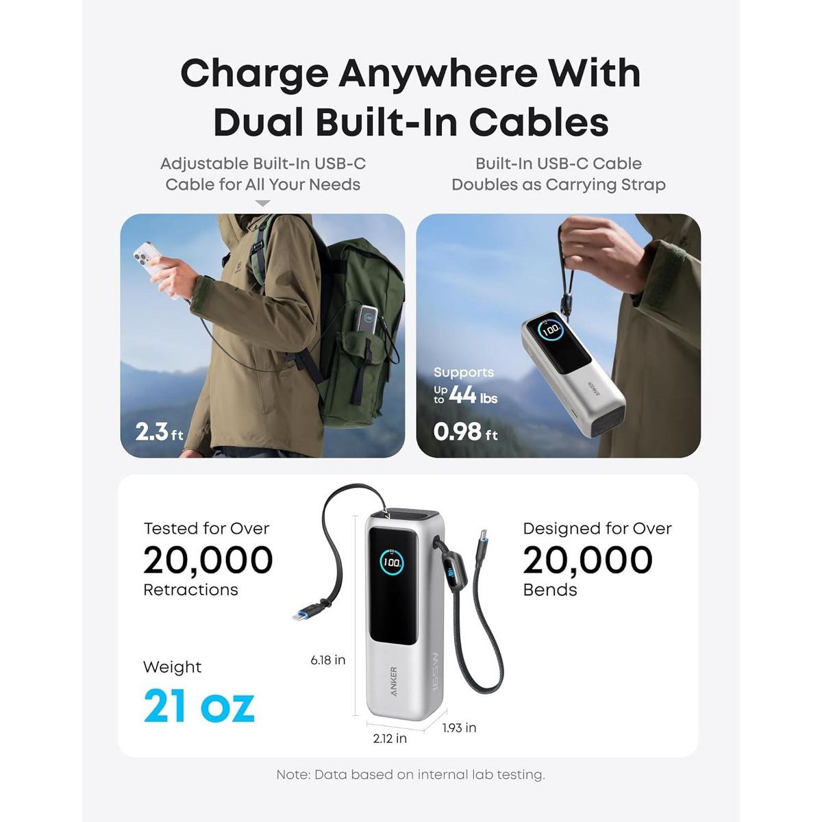 Anker Laptop Power Bank, 25,000mAh Portable Charger with Triple 100W USB-C Ports, Flight-Approved for Travel, iPhone 17/16 Series - thumbnail 10